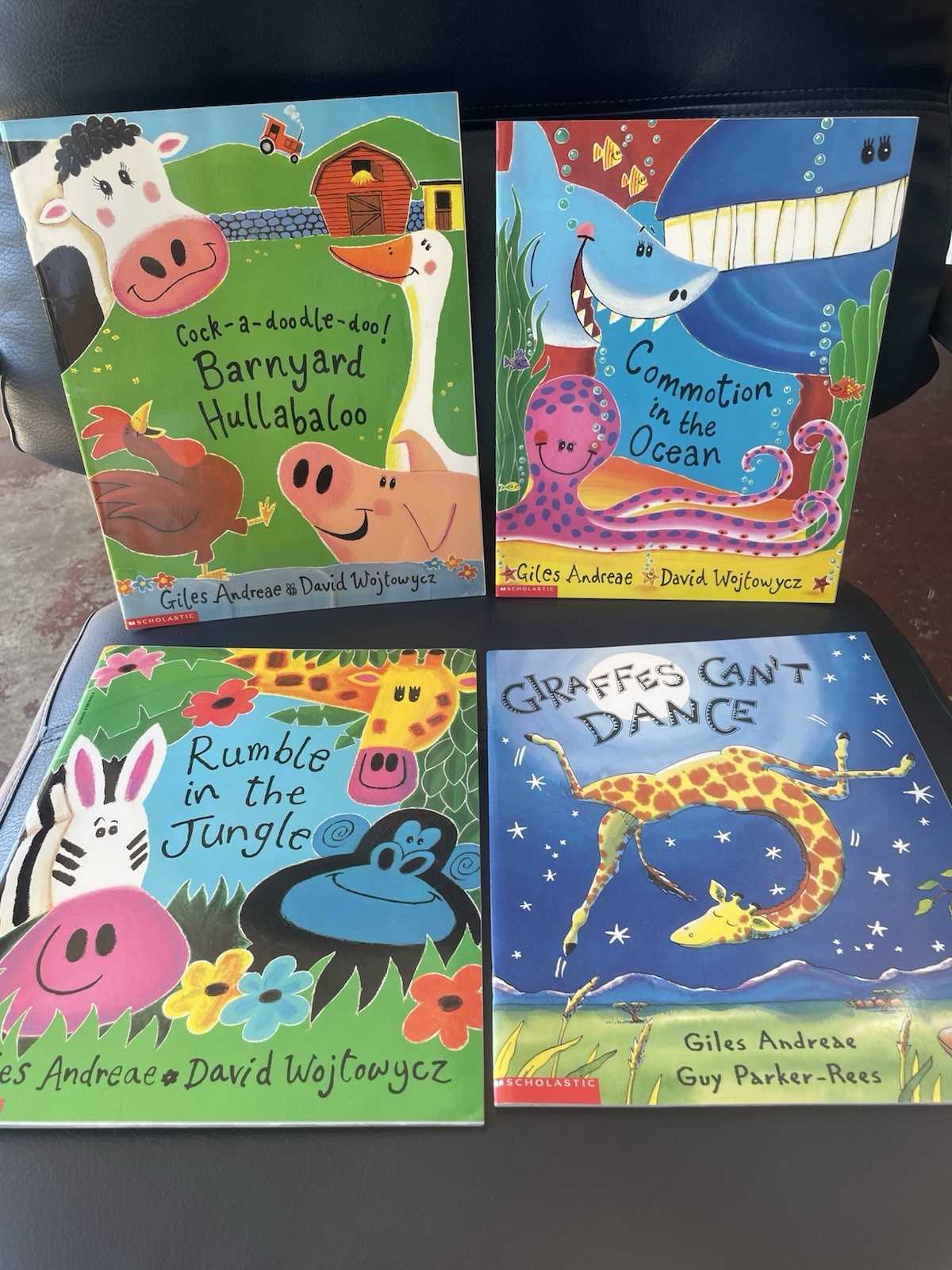 Scholastic Picture Book Lot (4) Giles Andreae Illustrated Paperback Ages 4-8