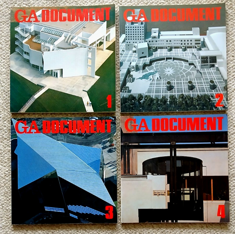 Lot of 4 GA, G A DOCUMENT, Global Architecture, Books # 1, 2, 3, 4 Eng / Japan
