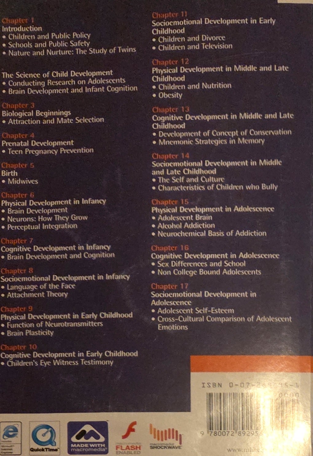 Children – Lifemap (Software Only CD-ROM), John W. Santrock / New Book Eighth Ed
