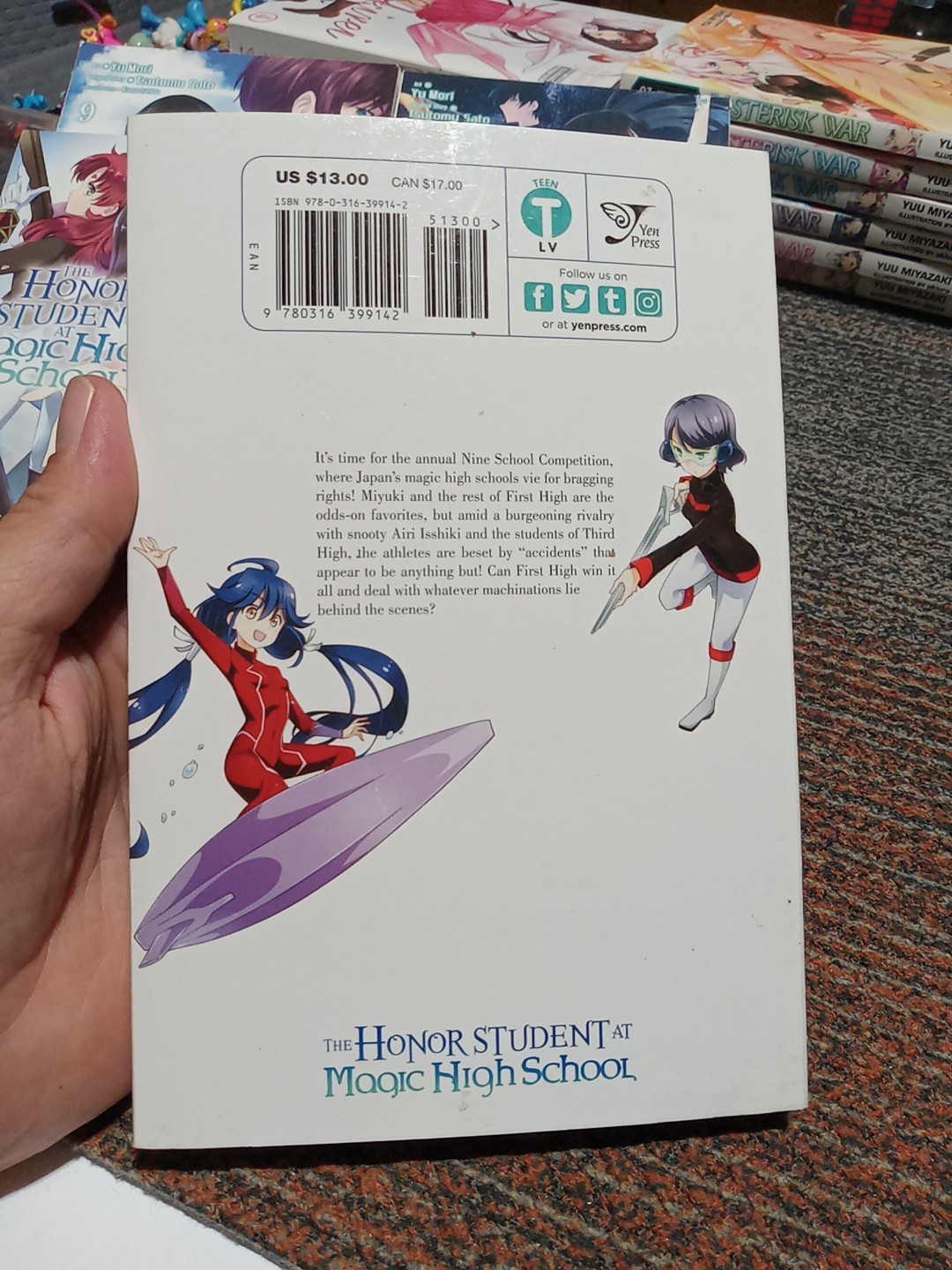 7x The Honor Student at Magic High School Eng. Manga Vols. 3, 4, 5, 7, 8, 9, 10