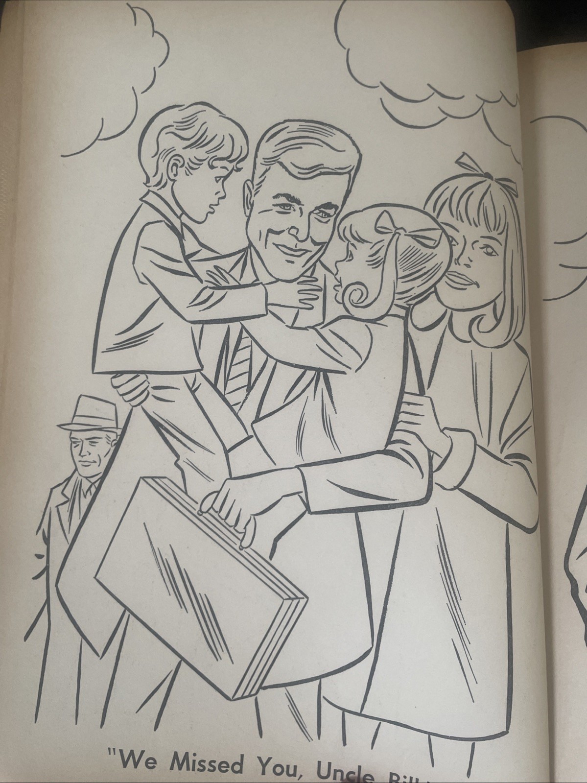 Vintage Whitman Family Affair Coloring Book 1968 18 Colored In Yellowed Pages