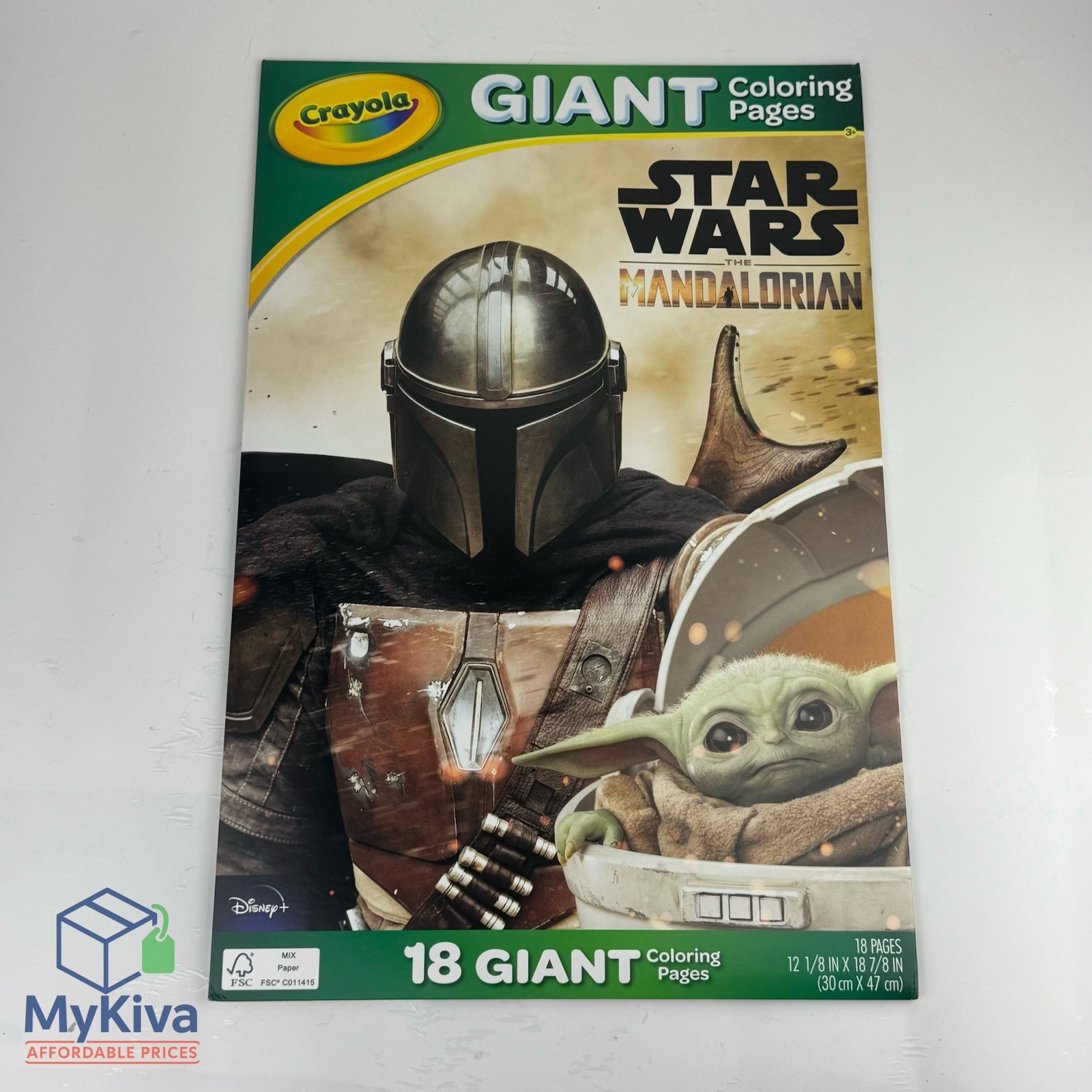 Crayola Star Wars Mandalorian Giant Coloring Pages Grogu Rescue 18 Sheets
