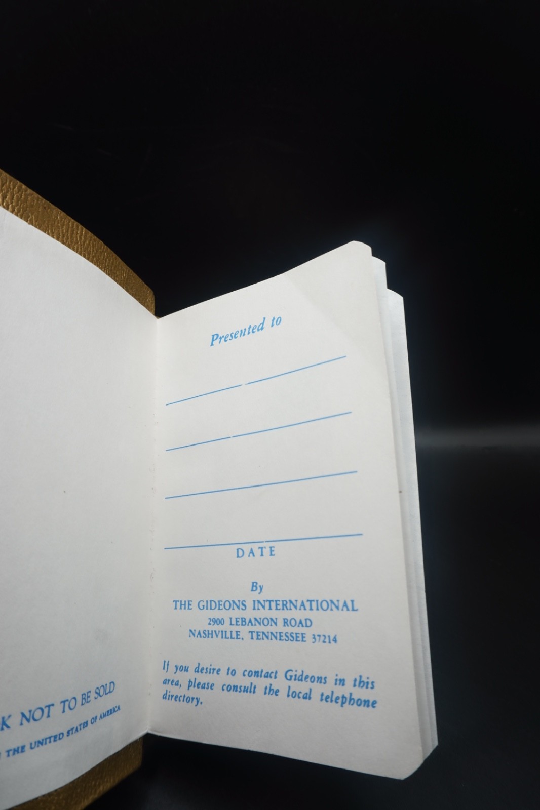 GIDEONS POCKET NEW TESTAMENT OF OUR LORD & SAVIOR JESUS CHRIST PSALMS & PROVERBS