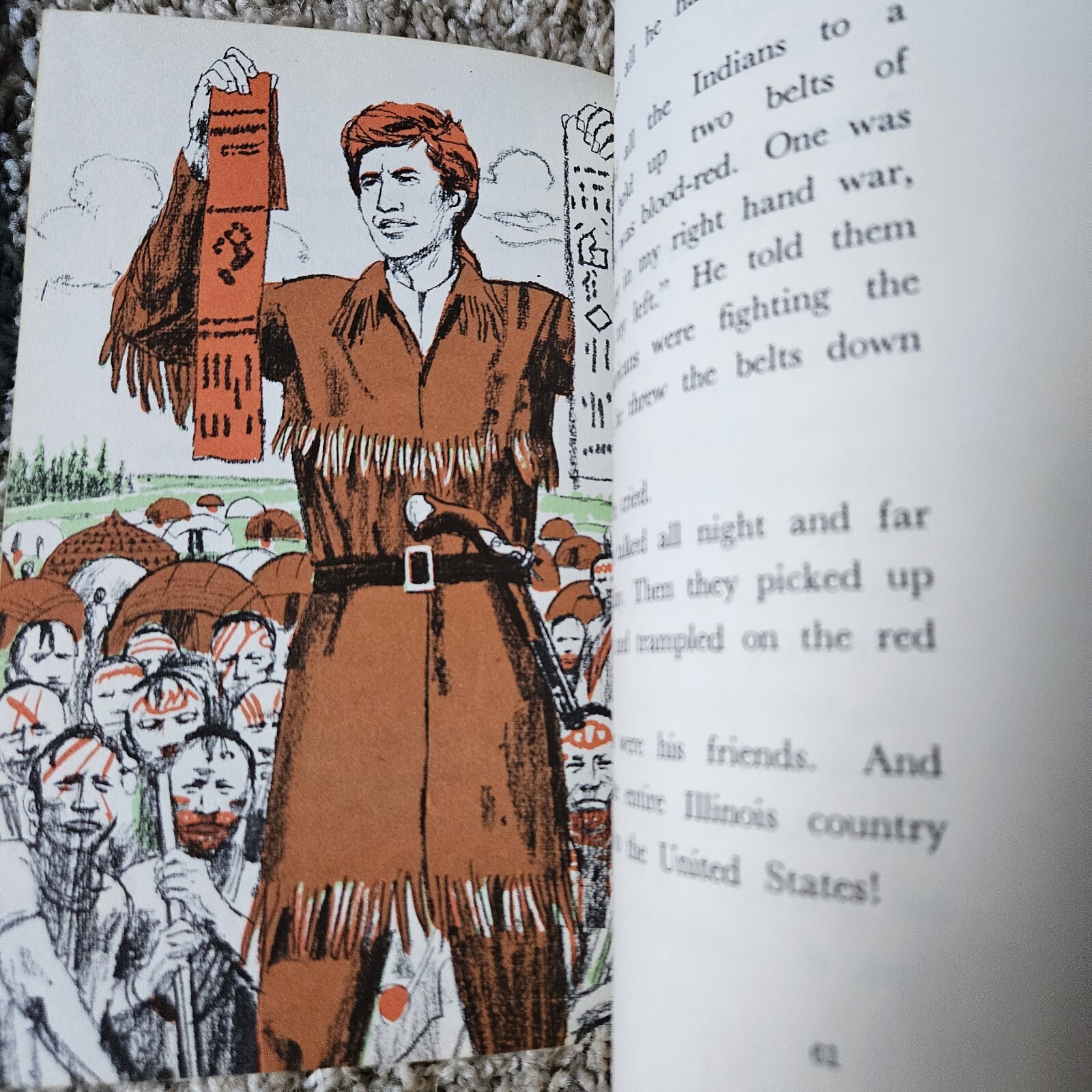 George Rogers Clark By Adele deLeeuw 1967 Hardcover Book Ex Lib