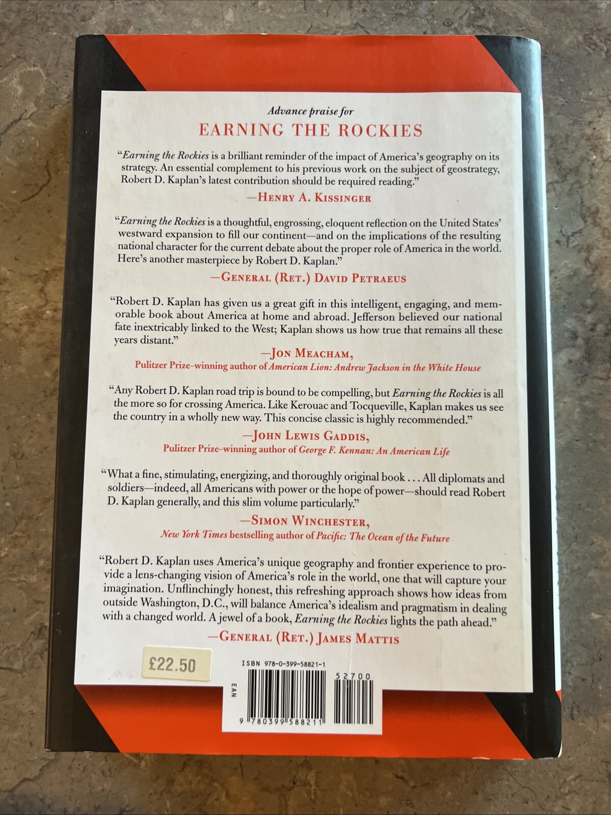 Earning the Rockies Hardcover By Robert Kaplan