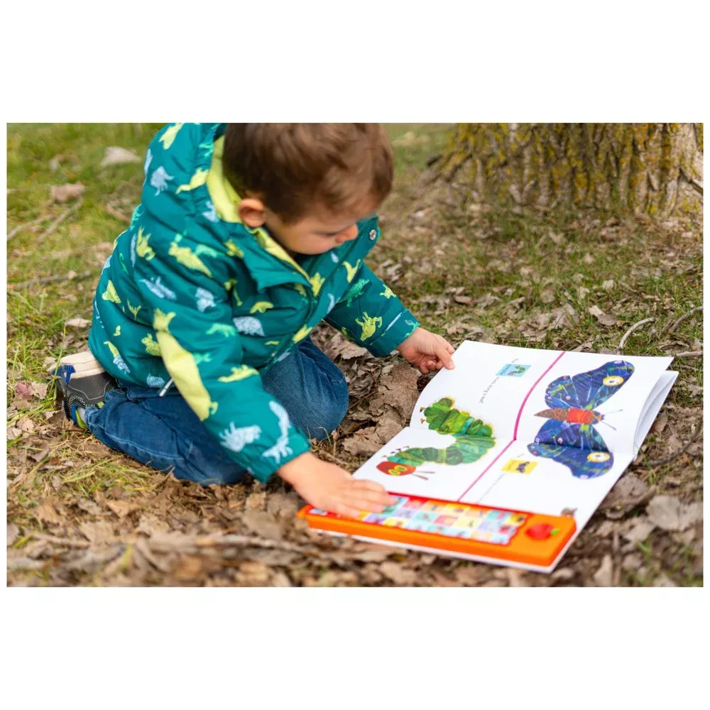 Eric Carle Push Button Sound Board Book Collectors Set w/ 13.5 inch Caterpillar