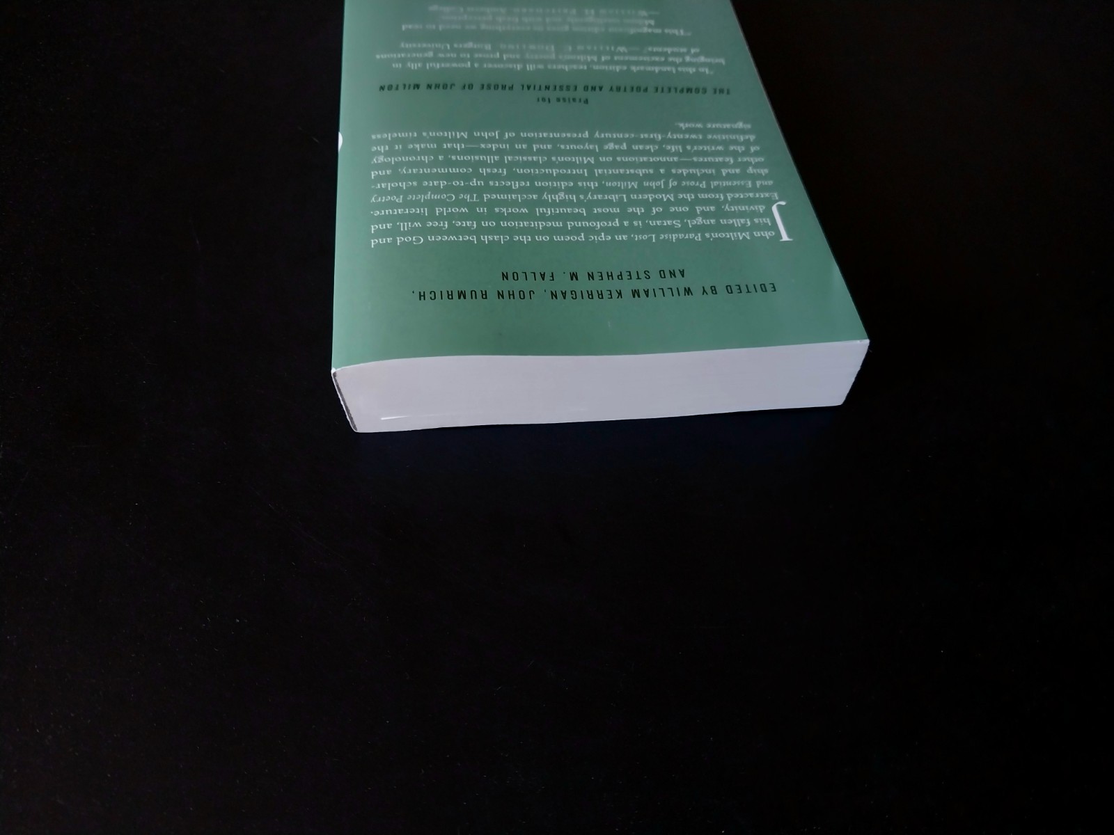 John Milton – Paradise Lost – Modern Library 18th Printing