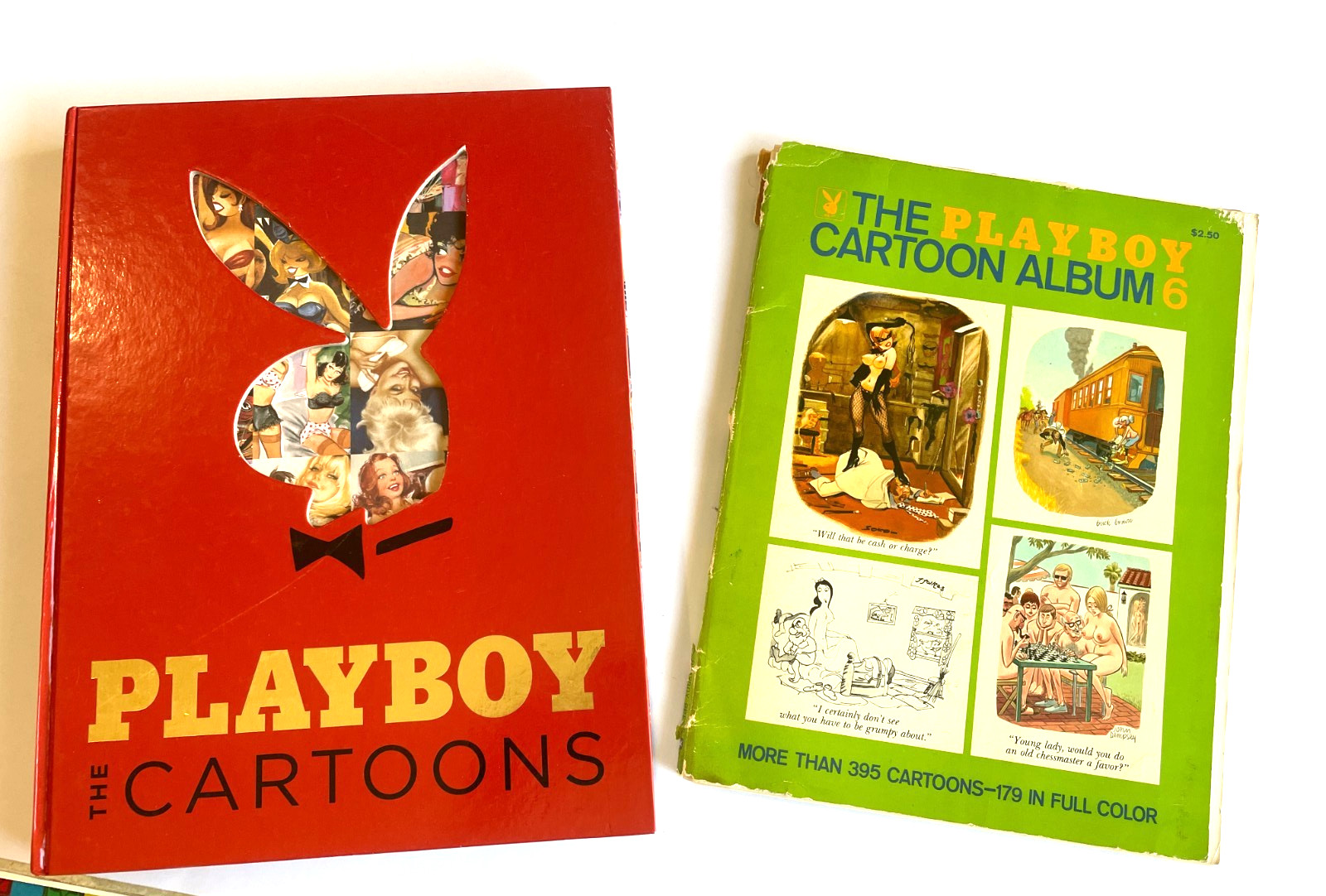 Vintage Lot 1973 The Playboy Cartoon Album #6 Hugh Hefner 50 Years Book