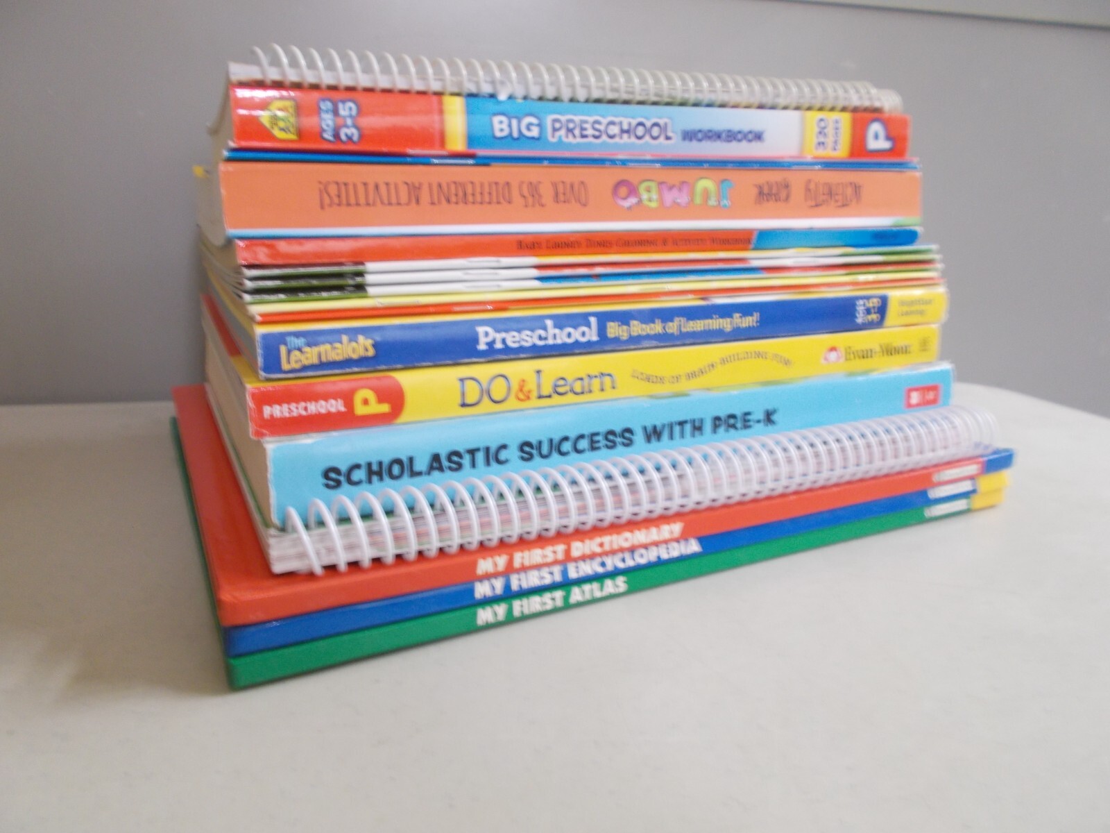 18 PRESCHOOL WORKBOOK KINDERGARTEN EARLY LEARNING SOME PAGES ARE WORKED