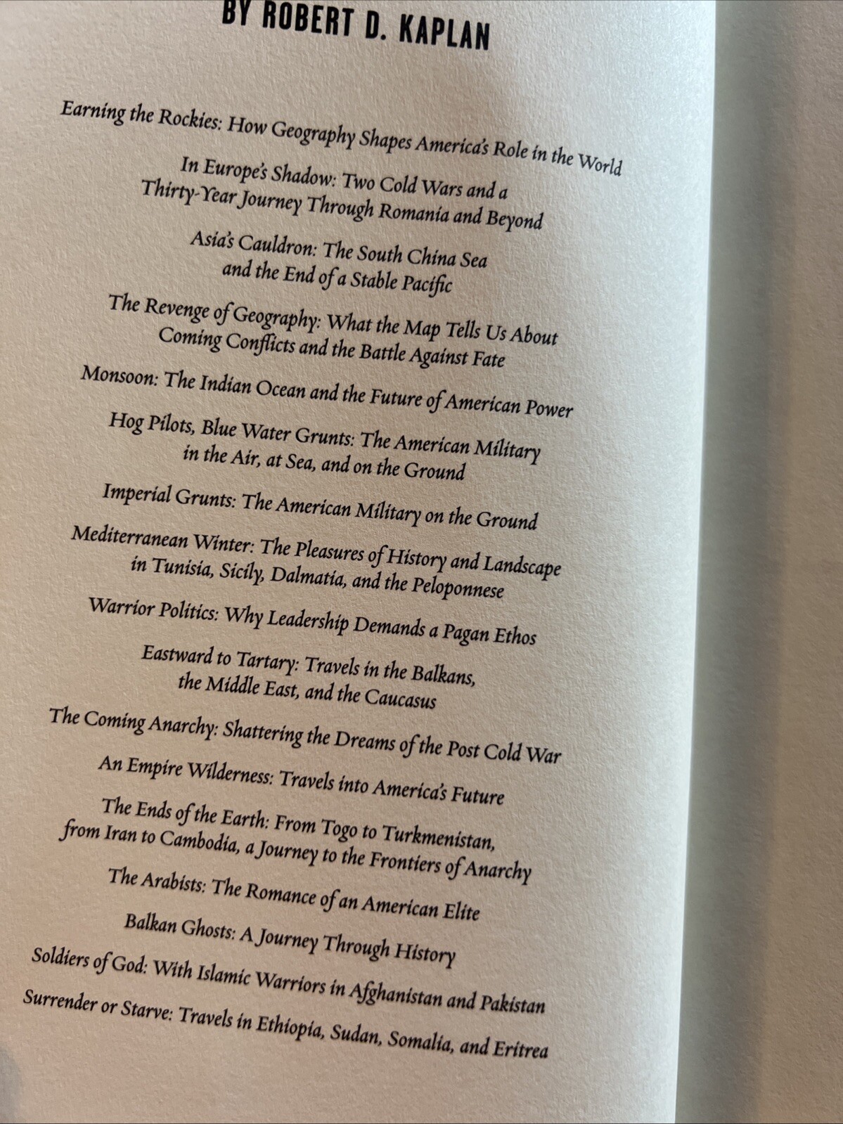 Earning the Rockies Hardcover By Robert Kaplan
